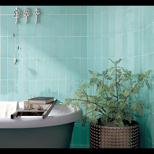Gạch trang trí 3D 30x60 men siêu bóng xanh ngọc