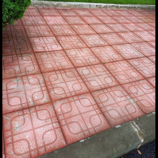 Gạch vỉa hè 40x40 QP2 màu đỏ 