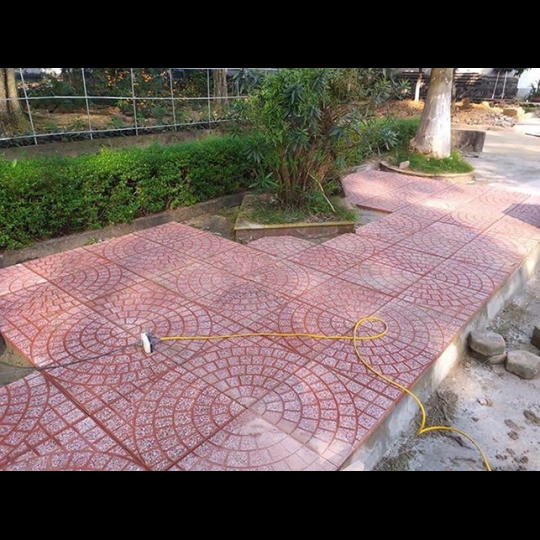 Gạch vỉa hè 40x40 QP3 màu đỏ