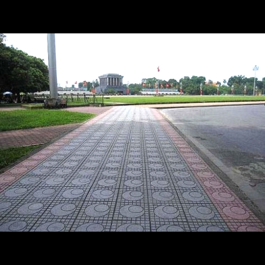 Gạch vỉa hè 40x40 QP4 màu đỏ