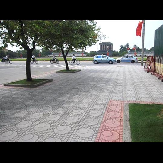Gạch vỉa hè 40x40 QP4 màu đỏ