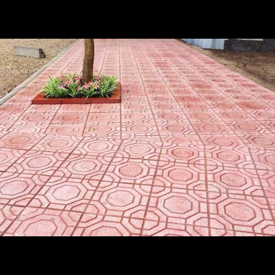 Gạch vỉa hè 40x40 QP5 màu đỏ