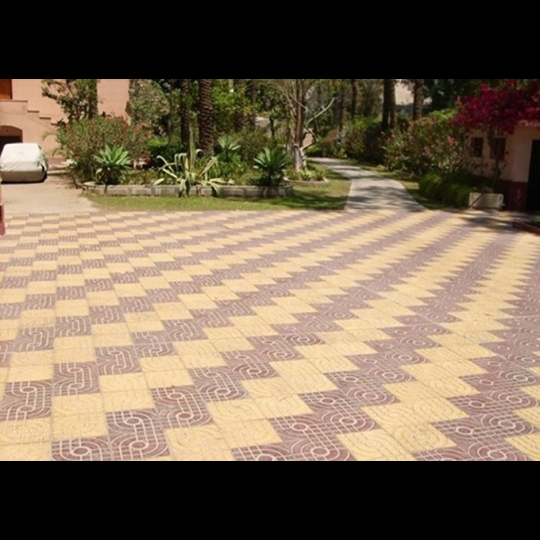 Gạch vỉa hè  màu vàng mắt nai 40x40 QP1