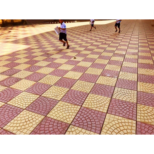 Gạch vỉa hè  màu vàng 40x40 QP3