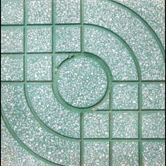 Gạch vỉa hè  màu xanh 40x40 QP1