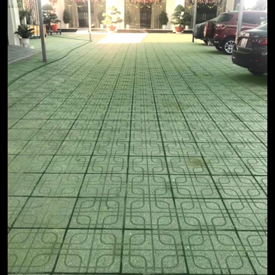 Gạch vỉa hè  màu xanh 40x40 QP2