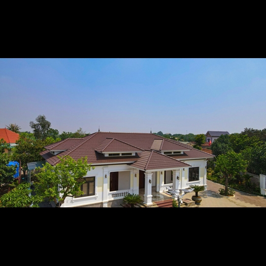 Ngói màu Nippon hoa văn trơn GS04