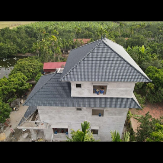 Ngói màu Nippon hoa văn trơn GS10