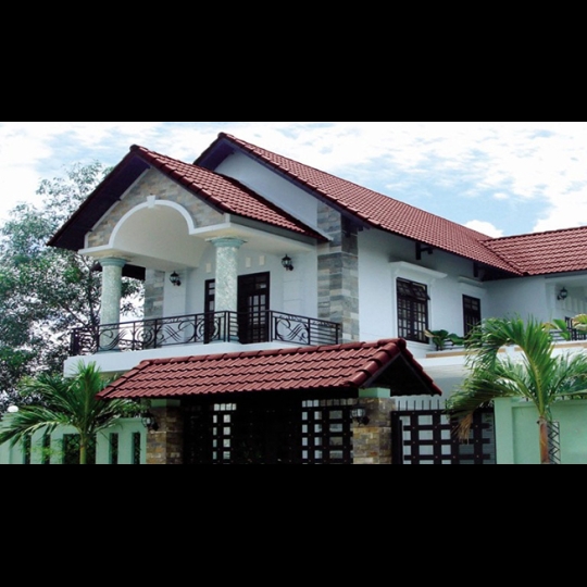 Ngói màu Nippon không hoa văn GST04
