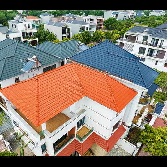 Ngói tráng men Đồng Tâm Titan cao cấp cam đất