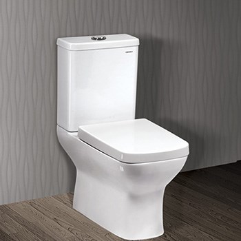 Bồn cầu 2 khối Ceravi C304 (Tặng Lavabo)