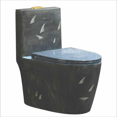 Bồn cầu khối cao cấp xám cổ điển