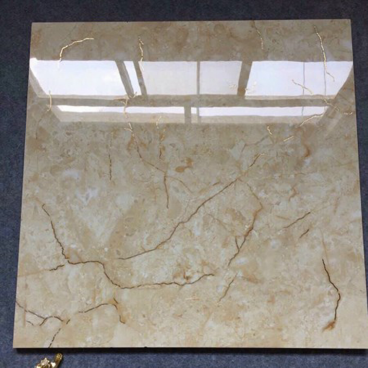 Đá đồng chất khắc kim Trung Quốc 80x80 vàng vân đá