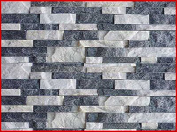 Đá ghép trắng đen HL3E-15