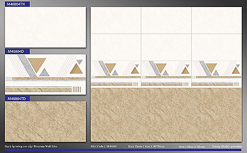 Đá ốp tường Phương Nam 40x80 M40804