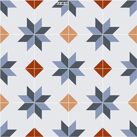 Gạch bông giả cổ 40x40 đá LX40-15