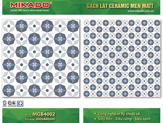 Gạch bông men 40x40 MGB4002