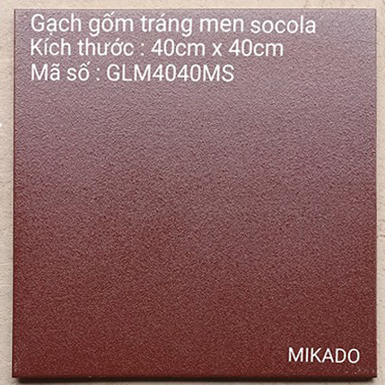 Gạch cotto đỏ Mikado 40x40 GLM4040MS