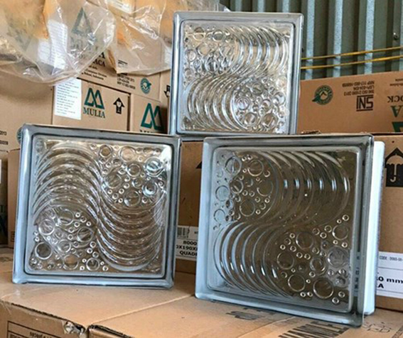 Gạch kính lấy sáng Indonesia  bọt biển 19x19