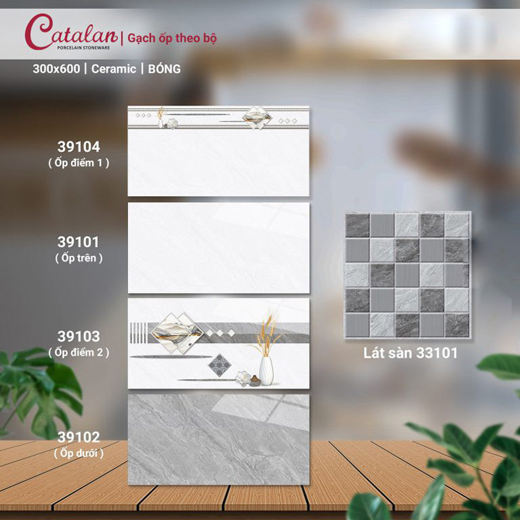 Gạch ốp tường Catalan 300x600 39101-39104