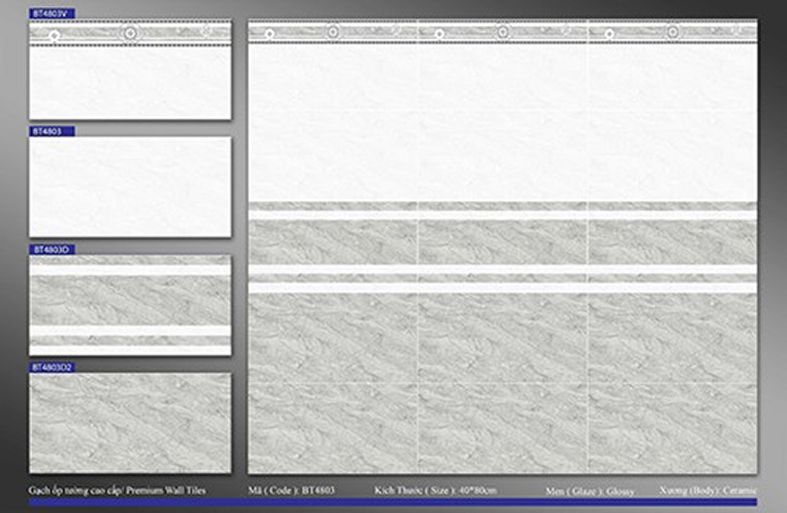 Đá ốp tường Phương Nam 40x80 BT4803