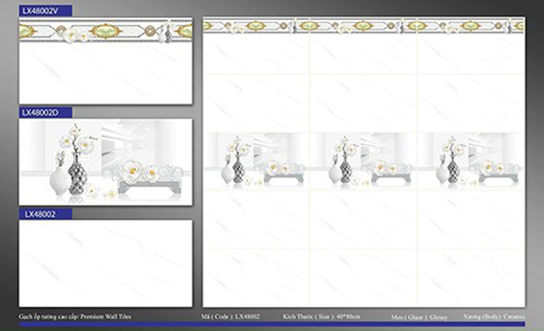 Đá ốp tường Phương Nam 40x80 LX48002