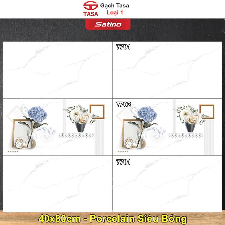 Gạch ốp tường Tasa 40x80 7701-7702