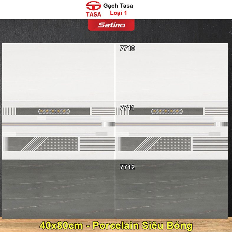 Gạch ốp tường Tasa 40x80 7710-7711-7712