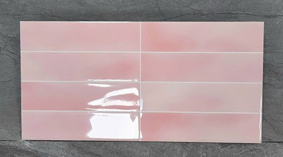 Gạch trang trí 3D 30x60 men siêu bóng hồng nhạt