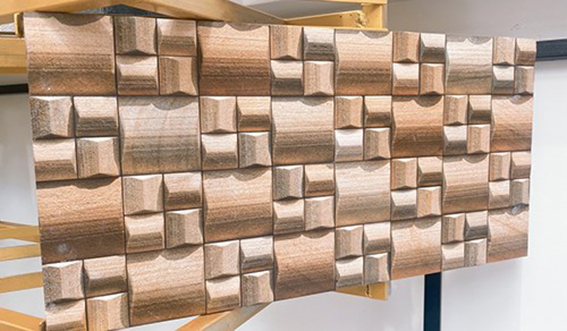 Gạch trang trí 3D Ấn Độ 30x60 Nâu vàng