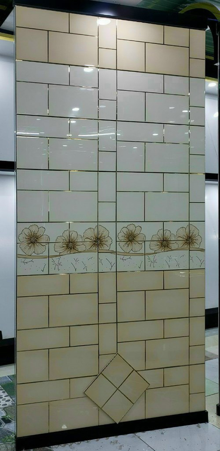 Gạch Trung Quốc 30x60 men kính vàng trắng