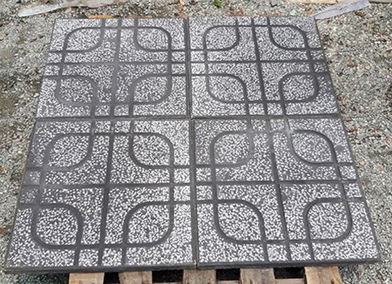 Gạch vỉa hè  màu xám 40x40 QP2