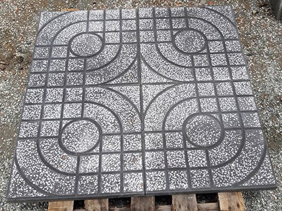 Gạch vỉa hè  màu xám mắt nai 40x40 QP1