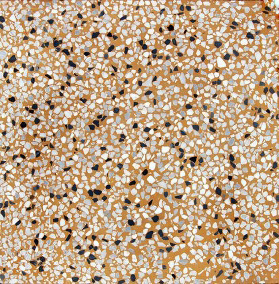 Gạch vỉa hè Terrazzo trơn màu vàng 40x40 