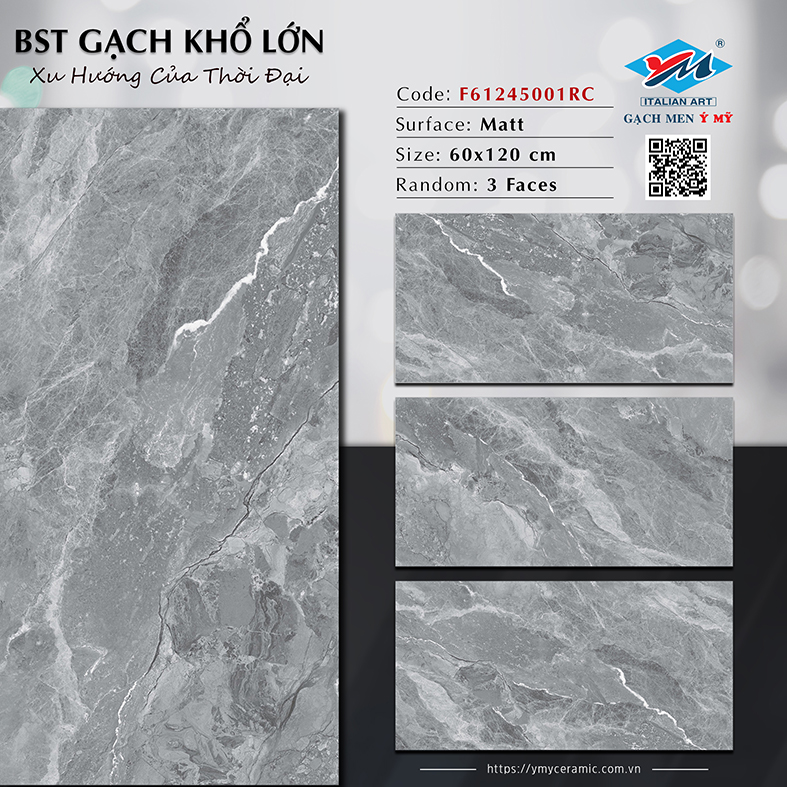 Gạch Ý Mỹ 60x120 F61245001RC mờ