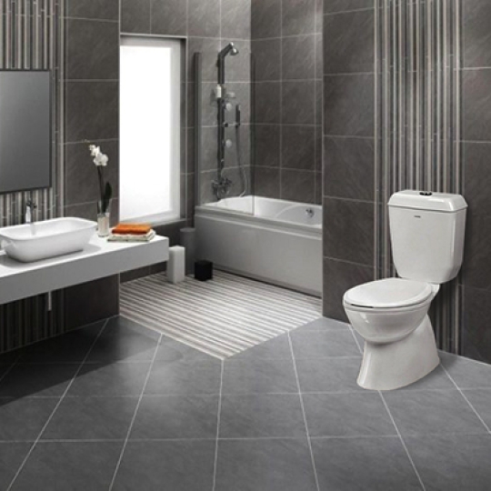 Bồn cầu 2 khối Ceravi C303 (Tặng Lavabo)