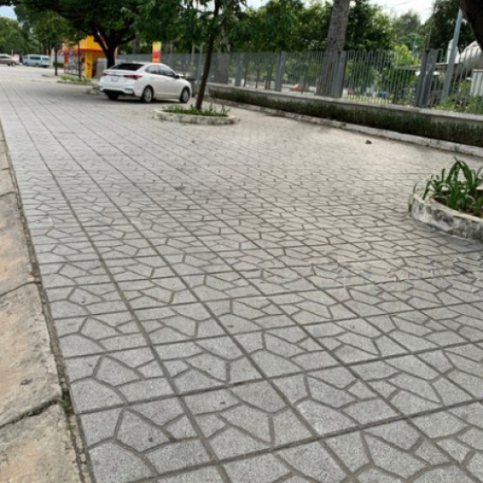 Gạch vỉa hè 40x40 QP12 màu xám